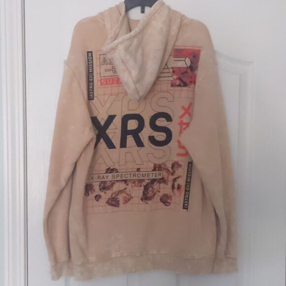 NASA faded look peach color hoodie, men's size medium - Picture 4 of 4